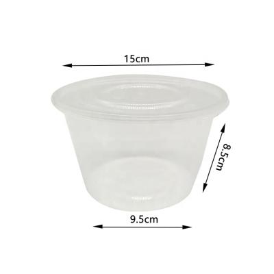 China Microwavable suitable for kitchen/restaurant microwave 1000ml/34oz disposable plastic food/fruit/spaghetti container for sale