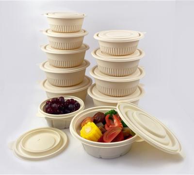 China Eco-Friendly Eco-Friendly Biodegradable Eco-Friendly Cornstarch Food Storage Container Disposable Bowl for sale