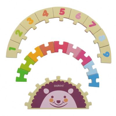 China Educational toy rainbow wooden puzzle, kid kindergarten colorful equipment toy py0017 for sale