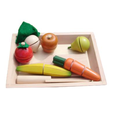 China Wood Pretend Play Food Breakfast Playset , Wooden Kitchen Toy For Kids for sale