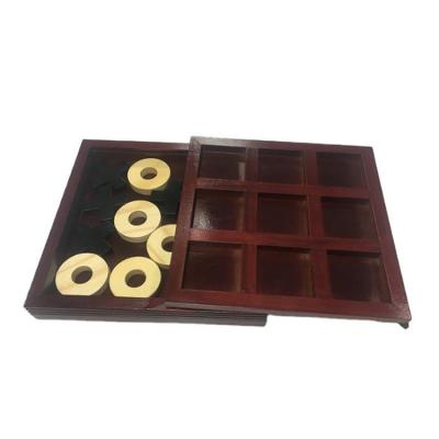 China Tic Tac Toe Game Portable game and scoffee table family board games sets us interesting classic wooden games Tic-TAC-Toe XO chess for sale