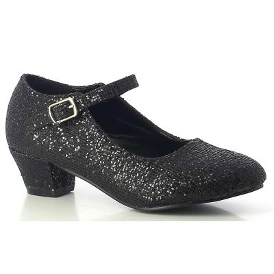 China Round Hot Selling Children Heeled Shoes Girls Wholesale Latin Dance Party Shoes for sale