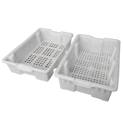 China Durable hot selling plastic fish transport turnover box storage box vegetable turnover crate for sale