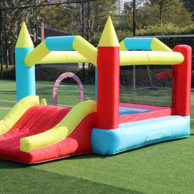 China Amusement Park Commercial Mall School Kid Bouncer Jumping Inflatable Slide Slide Bouncer Combo With Slide Playground For Party for sale