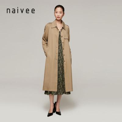 China Quality Spring Series Lyocell Long Ditch Coat Women Waterproof Classic Ladies Loose Naivee Fancy for sale