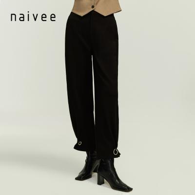 China Naivee Anti-wrinkle Series Casual Winter Loose Straight Sports Harem Pants Women Ladies for sale