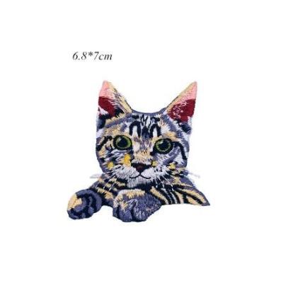 China High quality cat patch embroidery patch sew on or iron on patch for sale