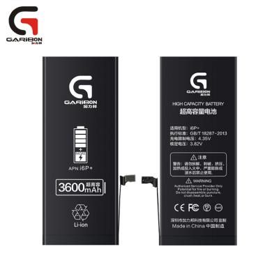 China Rechargeable Mobile Cell Phone Garibon High Capacity Battery For Iphone 6 plus 6s plus 6 for sale