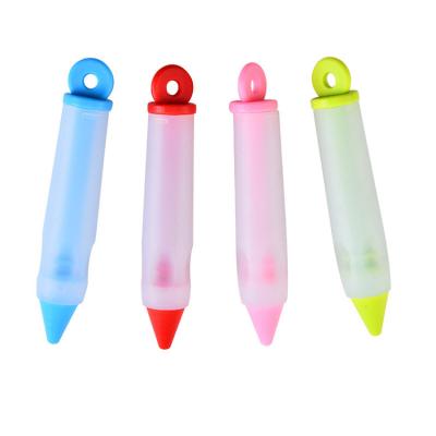 China Viable Silicone Pen Cream Decorating Pen Cake DIY Decorator DIY Chocolate Cream Pen Baking Tool for sale