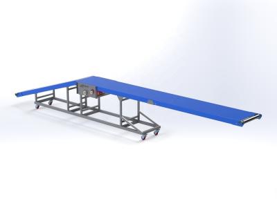 China Truck Unloading Mobile Belt Conveyor For Small Loading Unloading Type With Portable Conveyor For Truck Unloading for sale