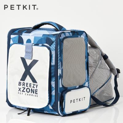 China PETKIT X Cool Zone Cat Small Dog Backpack Pet Carrier Breathable With Extra Tent Space for sale