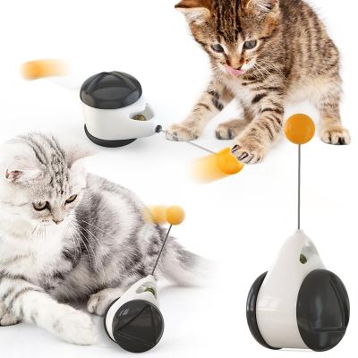 China New 2020 Interactive Cat Toys Pet Cat Swing Car Toy Viable Amazon Rocker Balance with Catnip Ball for Dogs Cats for sale