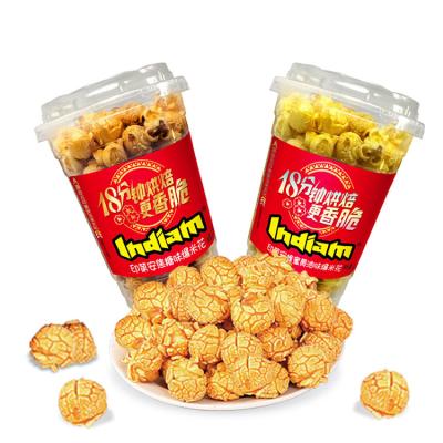 China Gluten Free Party Snacks Honey Butter Flavored Fried Popcorn Crispy Salty Corn Snacks Roasted Popcorn for sale