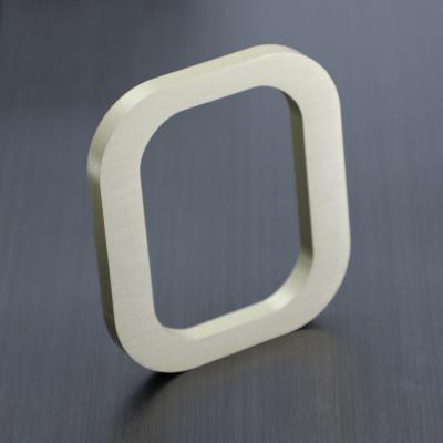 China Advertising High Quality Slim Flat Cut Metal Letter Sign Ribbon Mirror Signage Board For Outdoor Building for sale