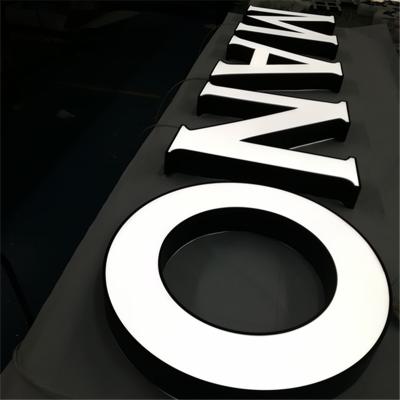 China 3D Light Box Letter Sign Metal Indoor Indoor Outdoor Channel Letters Led Letter Lights For Outdoor Advertising for sale