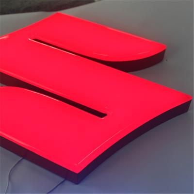 China Advertising display Yijiao custom color 3d alphabet lighting lumi acrylic letter for commercial advertising shop logo company name for sale