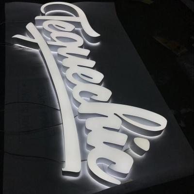 China Indoor or outdoor new style acrylic face and back lit letter sign LED illuminated signage for outdoor use for sale