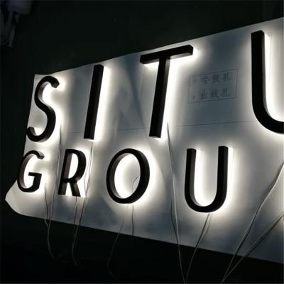 China Creative Acrylic Luminous Lettering Shopping Mall LED Sign Custom Fractional Side Lit Signage For Decoration for sale