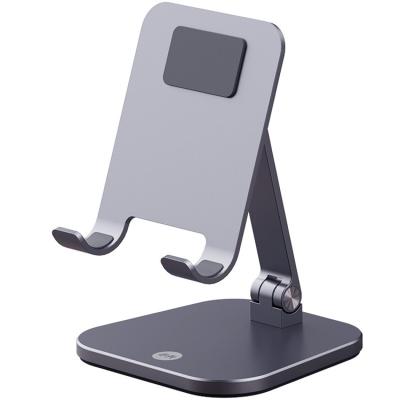 China Mobile Phone Dedicated 2021 New Design Mobile Phone Display Stand Universal Folding Desktop Aluminum Stand Tablet Holder for sale