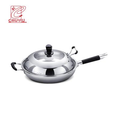 China 2021 Amazon Frying Pan Stainless Steel Factory Direct Hot Selling Viable Non-Stick Saucepan For Kitchen Frying Pan for sale