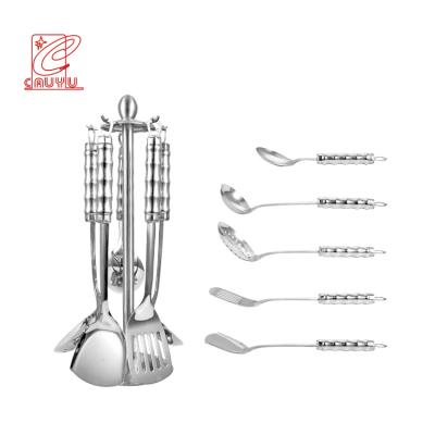 China Sustainable Multifunctional 6pcs Kitchen Cooking Tool Kit Stainless Steel Kitchen Tableware Tool Kit for sale