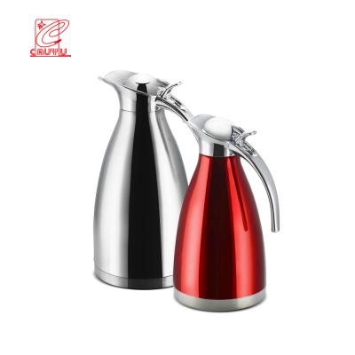 China Professional Stainless Steel Coffee Kettle Water Jug Vacuum Insulated Professional 1.5L/2L Thermos for sale