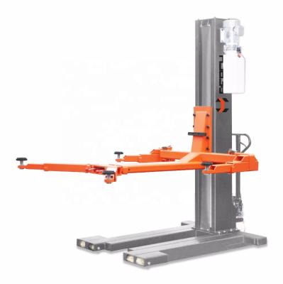 China New reach good quality car jack one post hydraulic car lift for sale 2500kg for sale