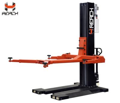 China Portable Hydraulic Single Post Car Lift With 2500kg Manual Unlocking for sale