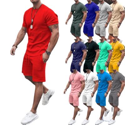 China OEM Breathable 15 Years Experience Men Breathable Casual Sportswear Sets Men Short Sleeve Shorts Tracksuit For Man for sale