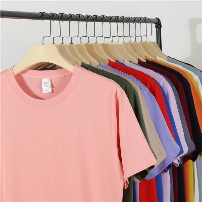 China High Quality Custom 100% Plain Sleeve T-shirt 220g Anti-wrinkle Anti-Wrinkle T-shirt 220g Cotton 220g Color Short Sleeve for sale