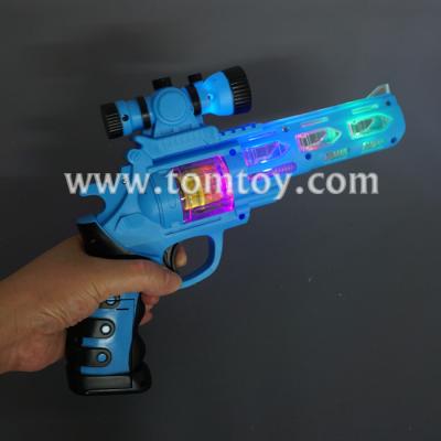 China Rotated Electronic Toy LED Flashing Gun for sale