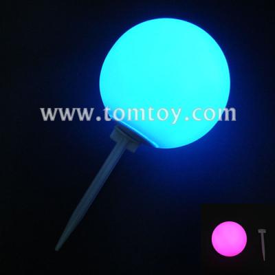 China popular home decor 7 or 10 color change multi light led flashing globe with removeable spike for sale