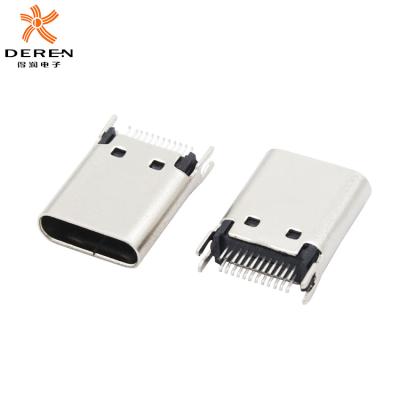 China Automotive High Quality Top Type C 16Pin 24pin Usb Socket Mount USB Connector for sale