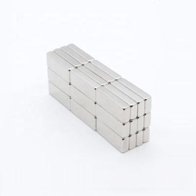 China Industrial Rectangular Magnet Free Samples 25*10*5 Electroplated Nickel Block Ndfeb Square Neodymium Magnet for sale