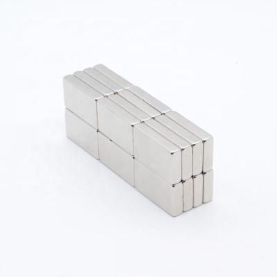 China Free Samples 25*15*5 Industrial Rectangular Magnet Electroplated Nickel Block Ndfeb Square Neodymium Magnet for sale