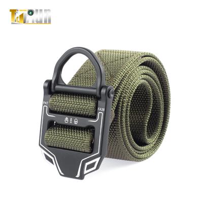 China Nickel Free Outdoor Nylon Military Webbing Tactical Belt 1.5 Inch Quick Release Fashion Belt for sale