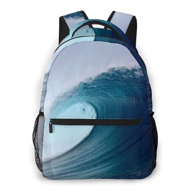 China Hot Selling Waterproof Personalized Custom Sublimation Bags Sports Leisure Backpack With Logo Sublimation Bookbags for sale