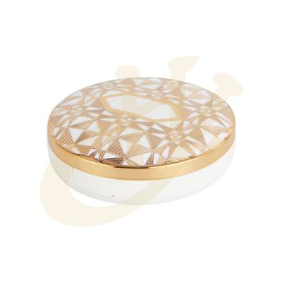 China Recyclable Plastic Air Cushion Powder Base Case Empty Cosmetic Compact Packaging for sale