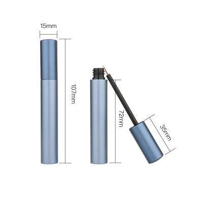 China Cosmetic Round Empty Eyeliner Tube Container Aluminum Eyeliner Tube Cosmetics Packaging for sale