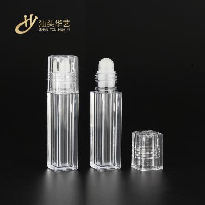 China Custom Liquid Lipstick Tube 2021 New Style PETG Lipstick High Quality Transparent Square Tube Container for sale