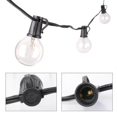 China / 25ft Clear E12 7W Tungsten Bulb G40 String Light With EU Plug for sale