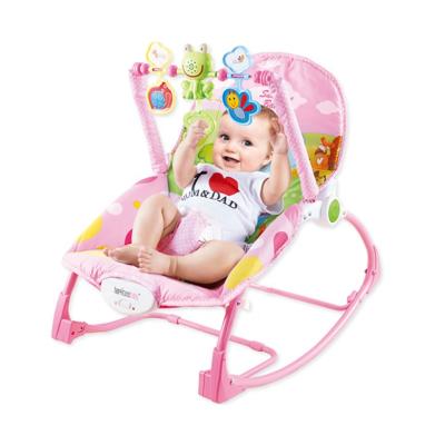 China Super Comfortable CHACHI PLAYS Infant Toddler Vibrating Rocker Chair Baby Rocking Chair With Music for sale