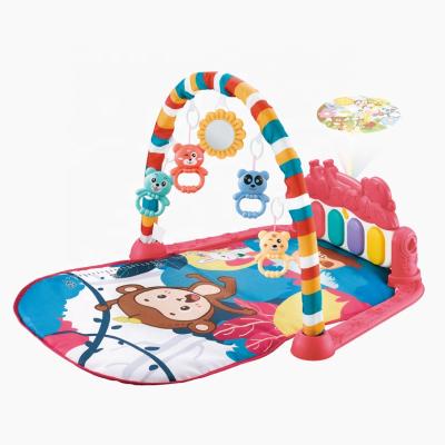 China Activity Center Foot Pedal Piano Baby Gym Mat Non-Toxic Infant Musical Fitness Frame for sale