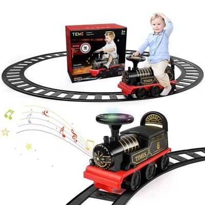 China With Educational Tracks Baby Toys Ride On Train Kids Electric Train Rides On Track for sale