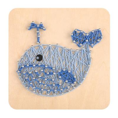 China DIY Eco-Friendly Material Toys Make Your Own String Art Lights Educational Arts and Crafts Kit Color Wooden Kit for Kids and Adult String Art for sale