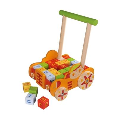 China Wooden Chinese Wooden Baby Blocks for Walker Infant Educational Toy for Baby for sale