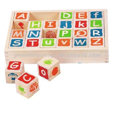 China Construction Toy Alphabet /Number Blocks Kids Wooden Blocks Toys for sale