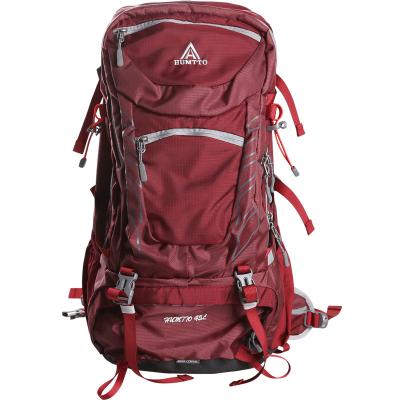 China Waterproof HUMTTO outdoor mountaineering wear-resistant large-capacity 45L breathable backpack three-color optional for sale