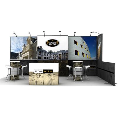 China Custom Convertible Reusable Modular Aluminum Trade Show Booth 10x20 for sale