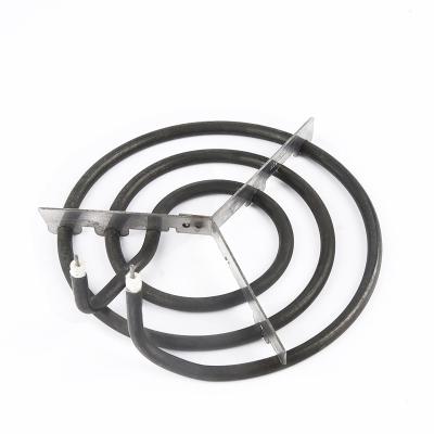 China Stainless Steel 201 201SS Electric Stove Cooktop Burner/Cooktop Coil Black Small Circular Surface Single Tubular Heater for sale